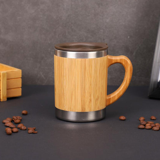 Bamboo Coffee Cup With Handle